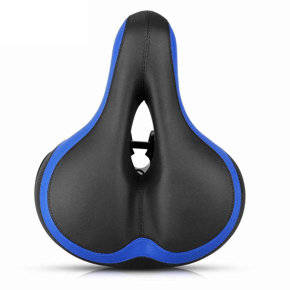 Comfort Wide Big Bum Bike Bicycle Gel Cruiser Extra Sporty Soft Pad Saddle Seat Road Mtb Mountain Bike Leather #3O18 (1)