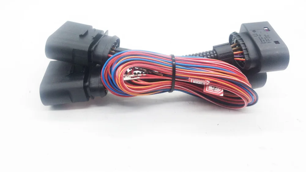 

HID LED Headlights 10 to 14 Pin Conversion line upgrading halogen headlights to xenon led headlights Adapter cable for Octavia