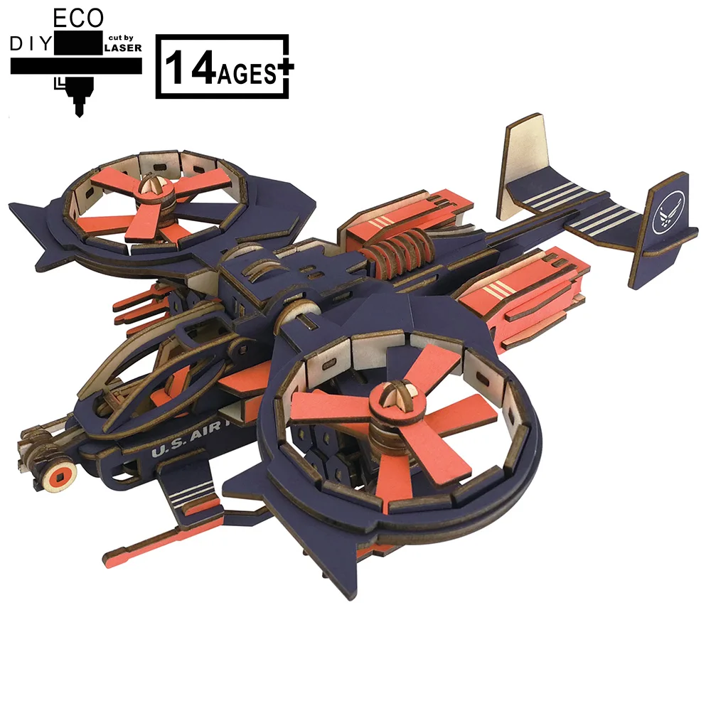 

ATOYX DIY wood handmade 3D Toy Drug lord fighter puzzle piece Assembling Toy Puzzle Game Building Model Kit for Childs Kids