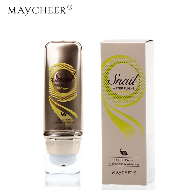 MAYCHEER улитки BB крем косметика Жидкая основа для лица под макияж увлажняющий