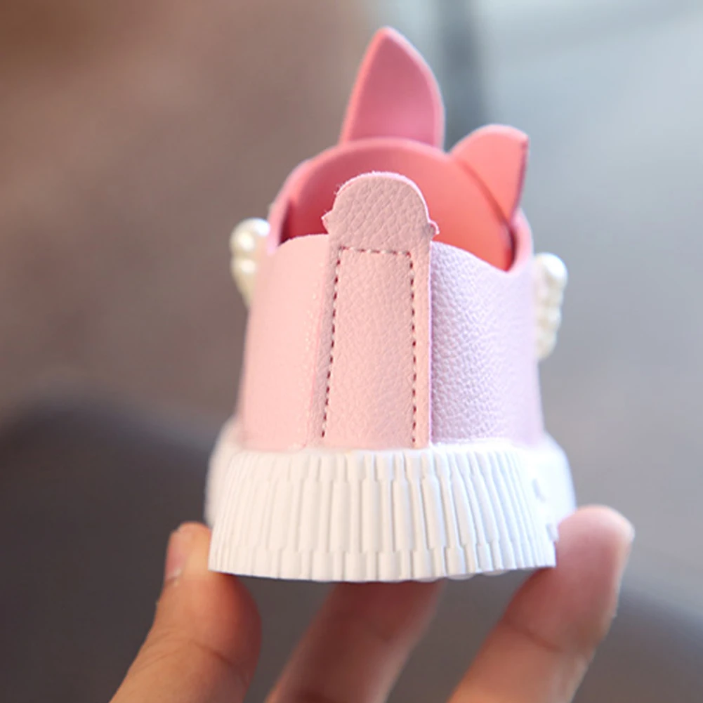 Детская обувь; розовые, зеленые, белые спортивные кроссовки; имитация жемчуга; обувь для новорожденных девочек; мягкая детская противоскользящая обувь