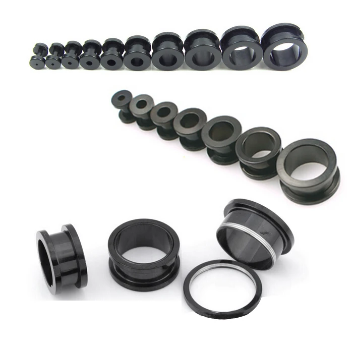 Buy 32pcs/lot 4 31mm Black Plugs Tunnels Piercing