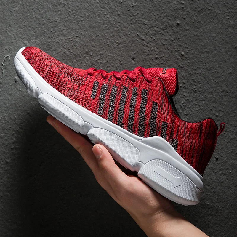 Мужские дышащие кроссовки Hemmyi Zapatos De Hombre Flyknit повседневная обувь с мягкой