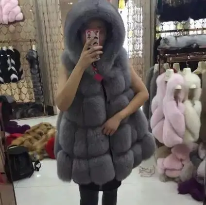 Искусственный пальто с мехом зимние Для женщин из искусственного меха пальто меховой жилет меховые жилетки Femme куртки Плюс Размеры теплый искуственный мех жилет Z93
