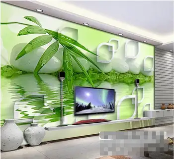 

3d wallpaper custom mural non-woven 3d room wallpaper Hd 3 d TV setting wall water bamboo murals photo 3d wall mural wallpaper