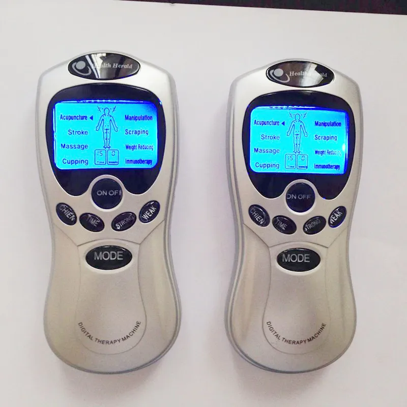 B1013 tens massager electric pulse stimulator with 4 electrode pad sticker (10)