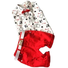 Hot sale! 2016 Summer style Children clothing sets Baby boys girls t shirts+shorts+belt 3pcs pants sports suit kids clothes