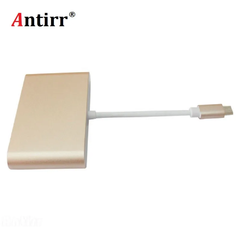 USB 3,1 type-C для VGA/USB3.0/type C адаптер конвертер «Папа-мама» концентратор порт зарядки для MacBook