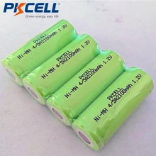 4 шт PKCELL 1,2 V 4/5A 2100mAh NiMh аккумуляторы плоский верх для пайки