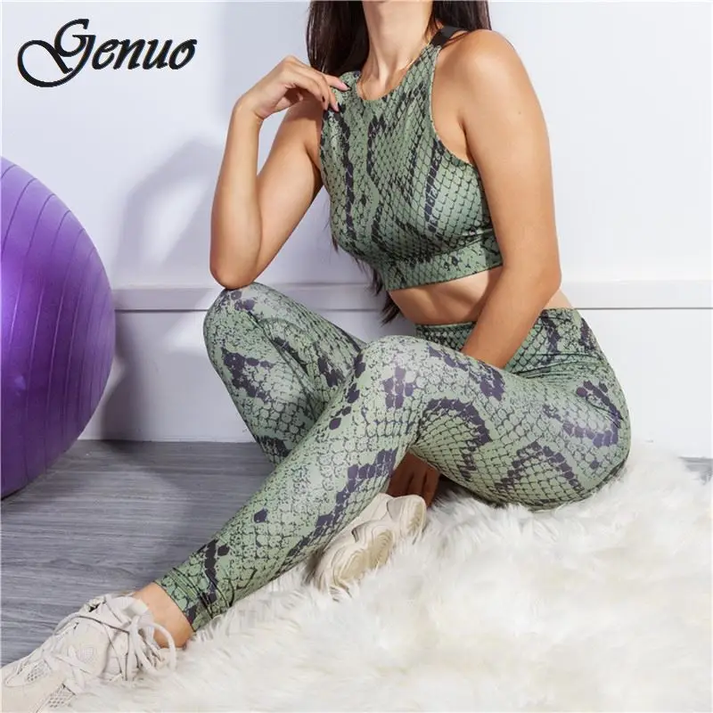 Genuo Snake print body overalls fashion 2019 winter bandage women's jumpsuits long pants serpentine patchwork rompers sexy Genuo Snake print body overalls fashion 2019 winter bandage women's jumpsuits long pants serpentine patchwork rompers sexy