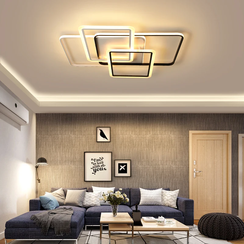 

Rectangle New Arrival modern led ceiling light for livingroom bedroom Creative led ceiling lamp lamparas de techo plafonnier led
