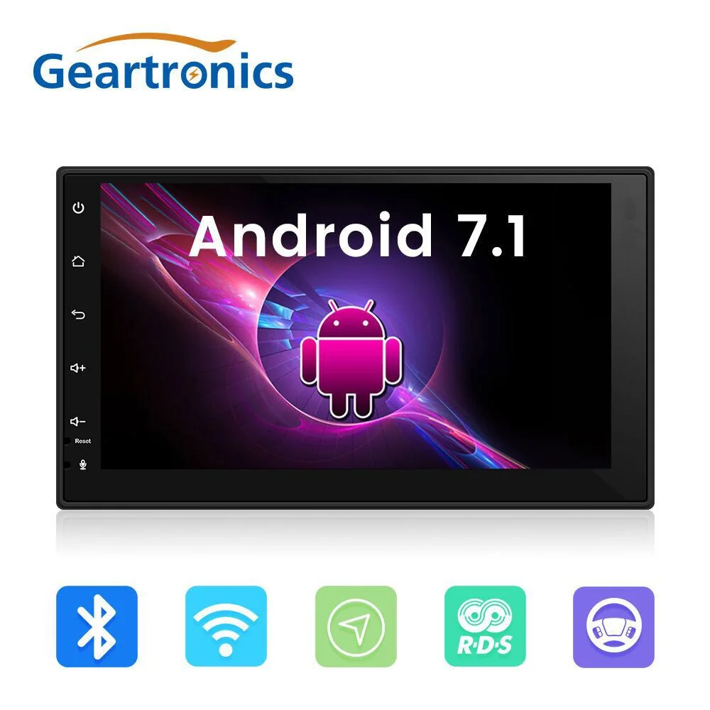 

2 Din Car Radio GPS Navigation Touch Screen Wifi Android 7.1 RDS Video Output Autoradio Quad Core Car radio USB Bluetooth Player