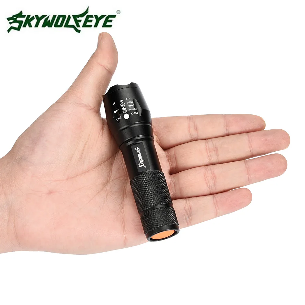 3500 Lumens Flashlight CREE LED XM-L Q5 Zoomable Flashlight Torch Tactical LED MINI G700 X800 Zoom Super Bright Military Grade