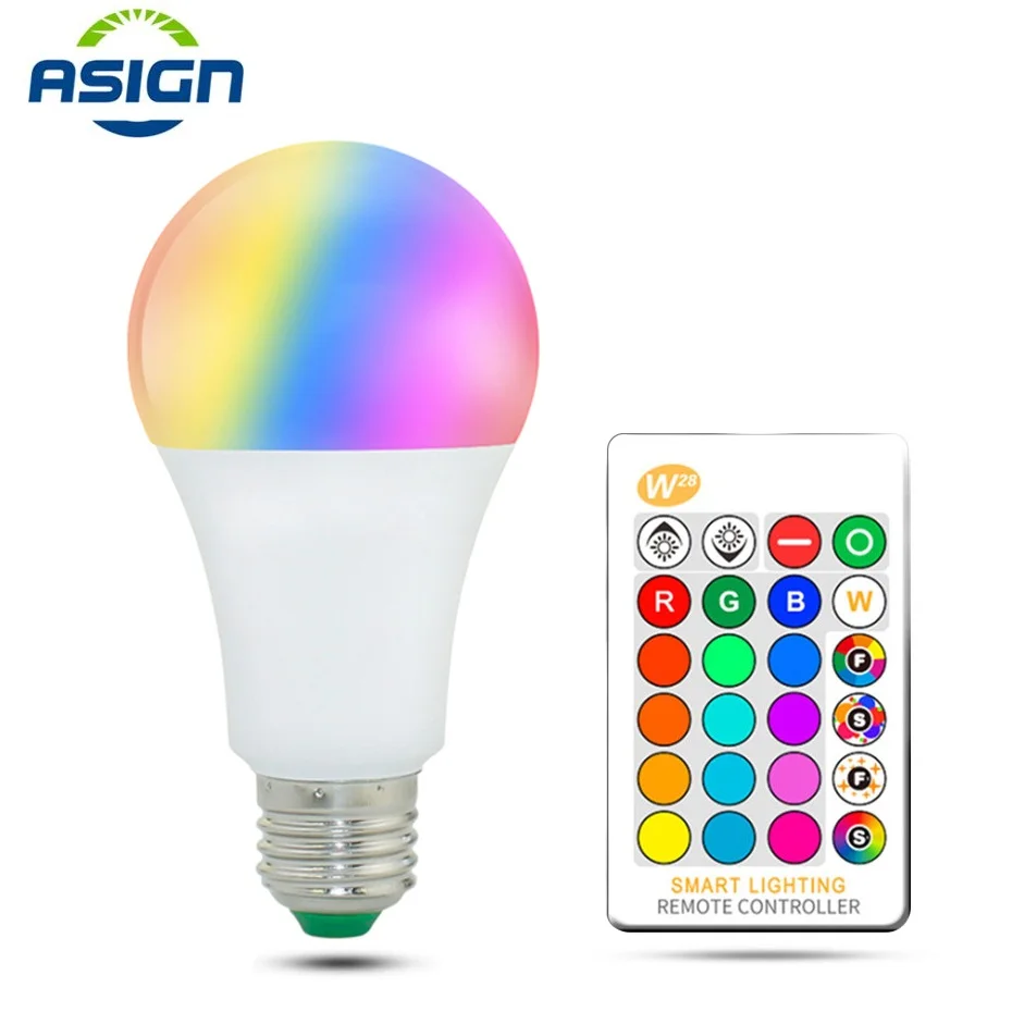

RGB LED Light Magic Bulb 220V 110V Lampada RGB Lamp 16 Colors Change Dimmable Smart Bulbs With Remote Control + Memory Function