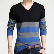 Мужской свитер, модный цвет, подходящий V, получил большие размеры, культивировать свою мораль, мужской трикотаж, производитель
