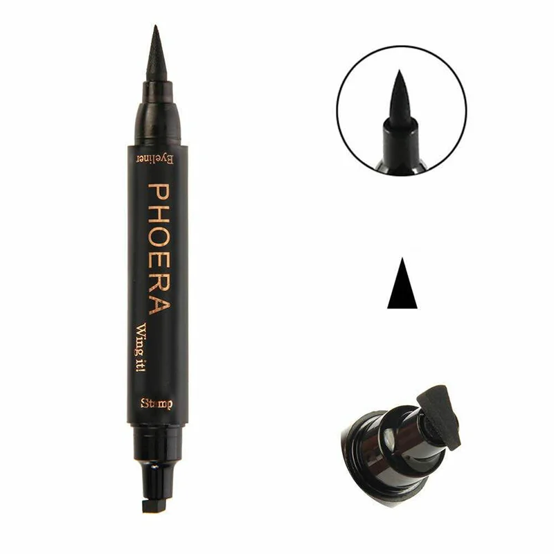 

2 In 1 Sweatproof Double Liquid Eyeliner Easy To Wear Eye Makeup Tool New Long Lasting Antifouling Waterproof Eyeliner TSLM1