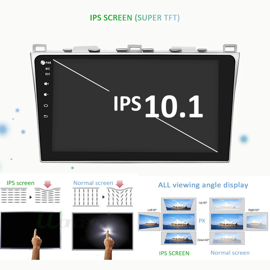 Best 10.1" IPS screen DSP 4G 64G Android 9.0 Car GPS For Mazda 6 2008-2015 STEREO PC support BOSE AUDIO system NO dvd player 4