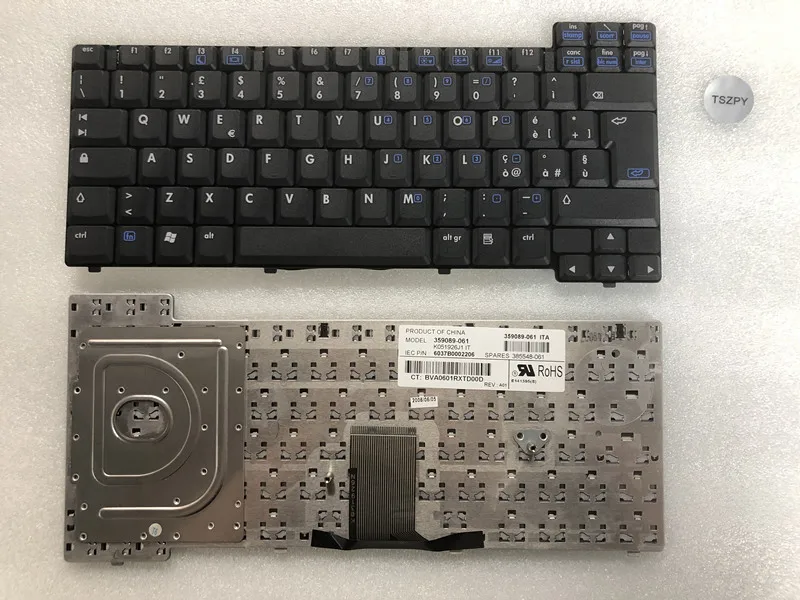 Новая клавиатура для HP NX7400 NX7300 NC8230 NC8220 итальянская версия черная Замена |