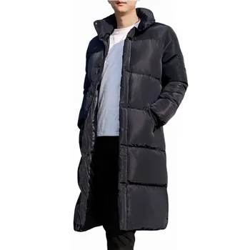 

2017 Men Jacket Winter Casual Coat Men Plus Size Winter Coat Black Long Jacket Men Thick Warm Fashion Jacket Parka Men Coat Male