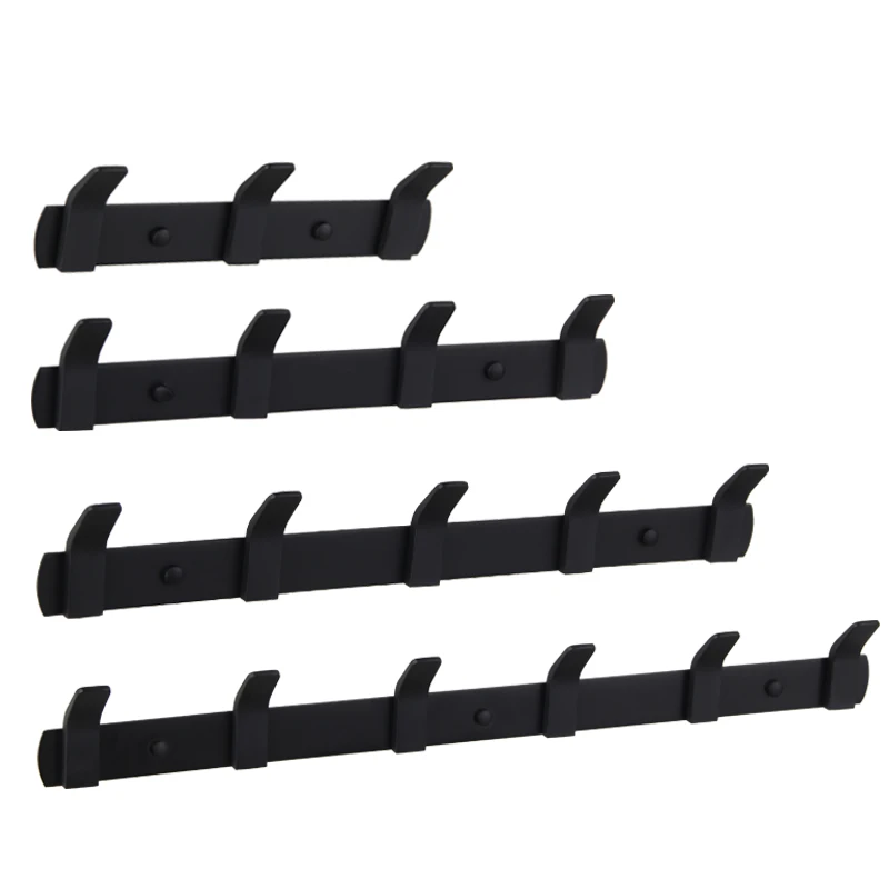 

304 stainless steel Black toilet towel hang hook wall porch door living room bedroom hat kitchen Robe Hooks