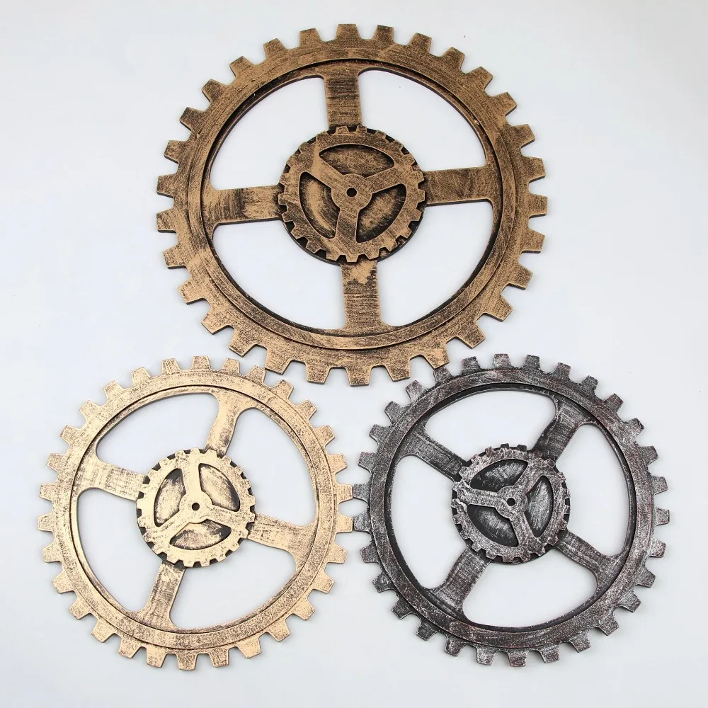 

1PC Creative Antique Gear Decoration Crafts Retro Wall Hanging Bar Cafe Ornaments Furnishing Murals Ornaments Home Decor JL 290
