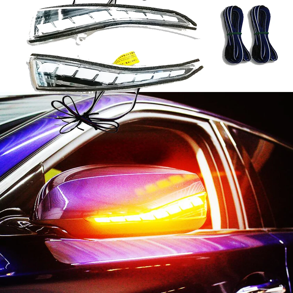 Автомобильный Стайлинг для Infiniti зеркальный светильник Q50 Q50S QX50 Q70 QX30 QX60 Q60 Q30 автомобильные аксессуары Q50L противотуманных фар светодиодный DRL Дневной светильник