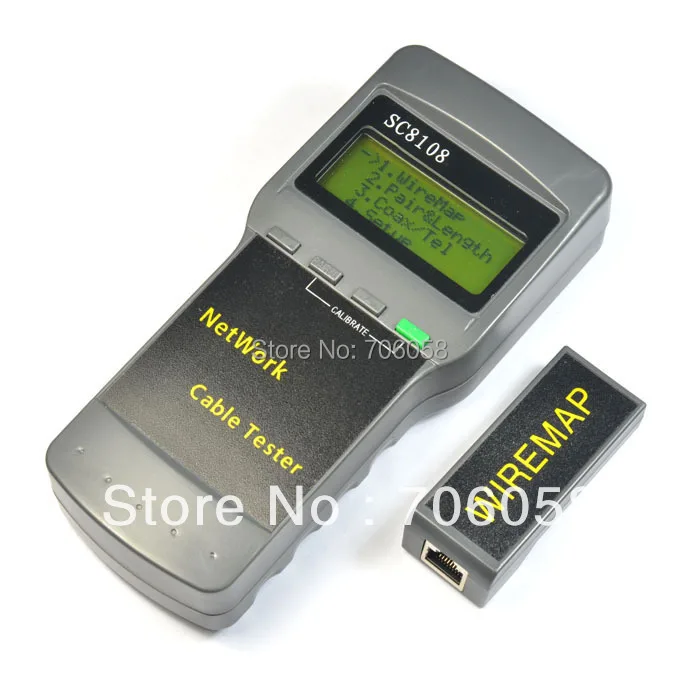 CAT5 RJ45 Network Cable Tester Meter Length SC8108 network tester lan