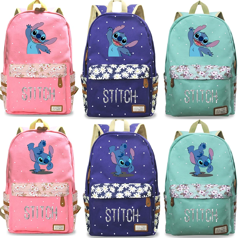 

New Cute Stitch Backpack Students Boys Girls School Book Rucksack Fashion Casual High Quality Travel Knapsack for Women Teens