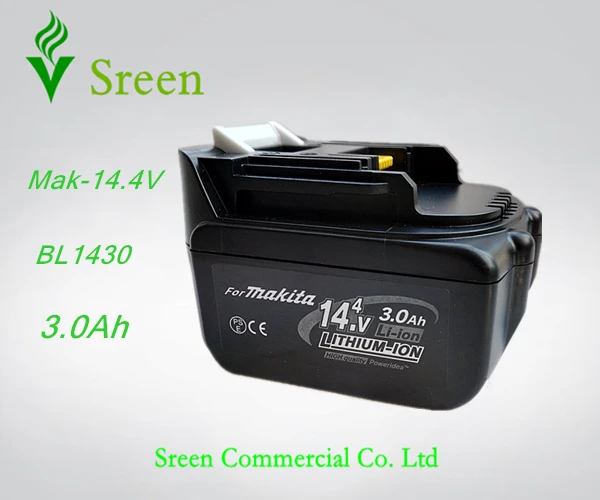 New Rechargeable 14 4V Li ion 3 0Ah Replacement Battery Packs for Makita Power Tool Battery