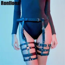 Женский ремень для подвязки для чулок, женский ремень из искусственной кожи, регулируемый ремень для ног, аксессуары Harajuku