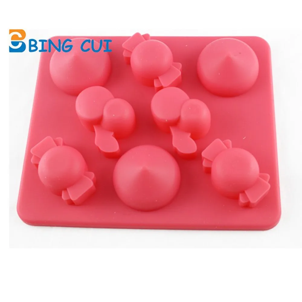 Cherry Candy Shape Ice Tray Mold Ice Cube Chocolate Molds Silicone Cake