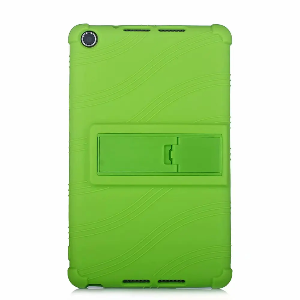 Противоударный силиконовый чехол-подставка для huawei MediaPad T5 8,0 JDN2-W09/AL00 чехол для планшета huawei Honor Pad 5 8,0 Fundas Coque Capa - Цвет: Зеленый