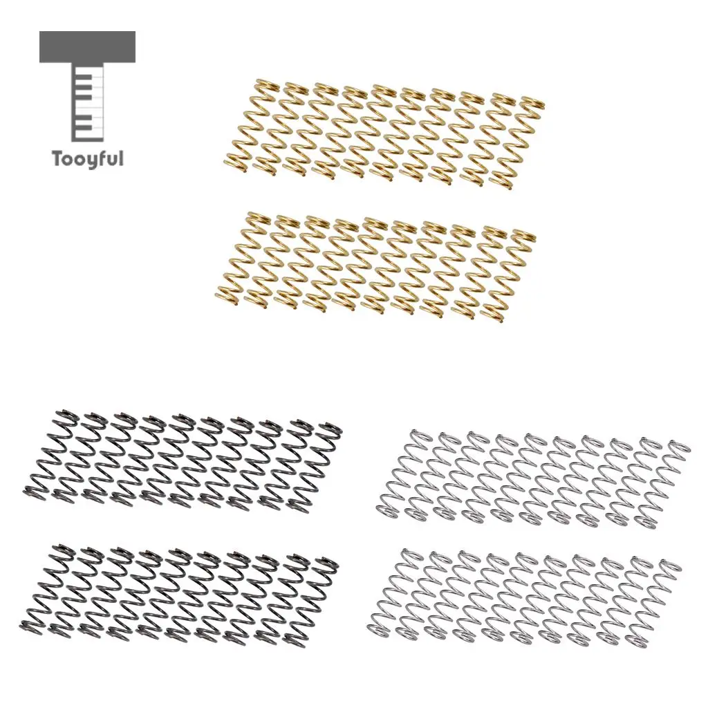 Tooyful 20pcs/set 16mm Short Straight Humbucker Pickup Mounting Springs for Guitar Bass Pickups