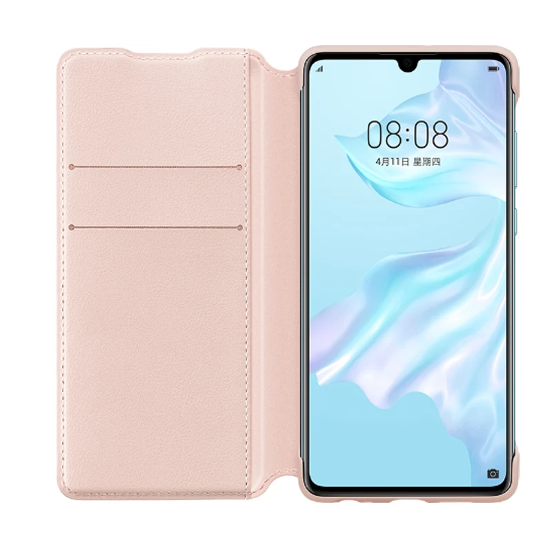 Оригинальный Официальный чехол книжка из искусственной кожи для Huawei P30 Pro с