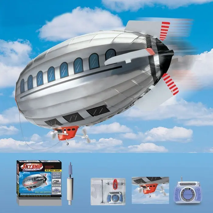 Novelty design ! 100cm Radio Remote Control Inflatable Skyship /Airship larger size rc blimp