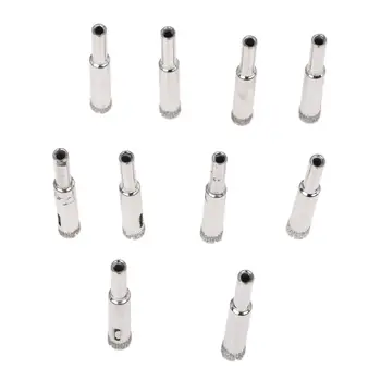 

Wholesales 10 Pcs 8mm Diamond Tipped Tile Marble Glass Drill Bit Hole Saw