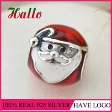 Fit бренд талисманы фирменные бусины браслет 925 Серебряный Санта Клаус Зима Шарм Рождество DIY Berloque
