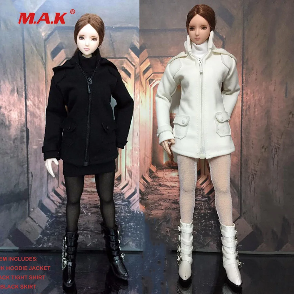 1//6 Female Underwear Clothes Set Sling Stockings White//Black f//12/" Action Figure