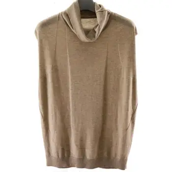 

loose Knitted Turtleneck Sweater Female Solid Pullovers