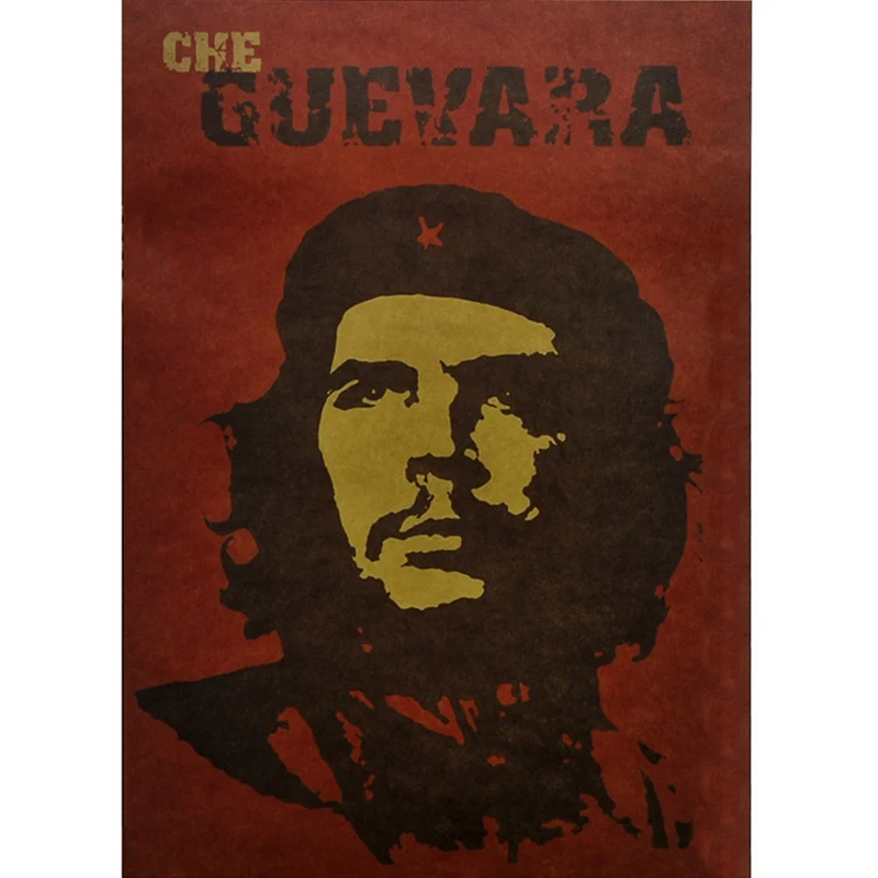 Постер из крафт бумаги для кубинских героев Che Guevara винтажный постер бара паба