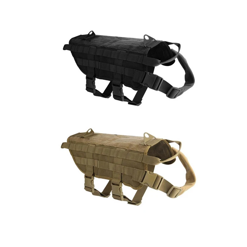Military Tactical Dog Modular Harness with No Pull Front Clip
