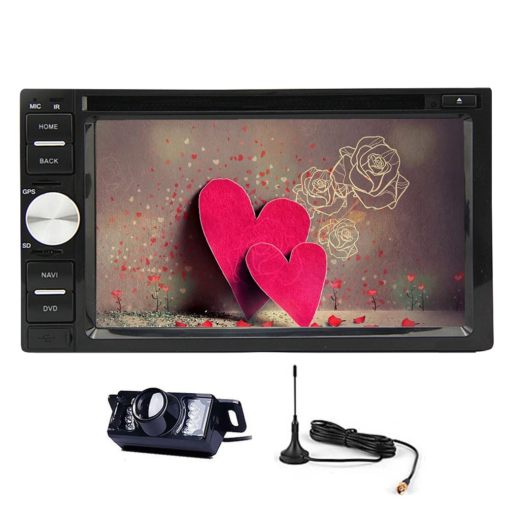 Discount MP4 GPS Map Car DVD EQ In Deck TV Sub Stereo PC Auto Radio Video Logo AMP FM AM MP3 Autoradio iPod CD USB System 3