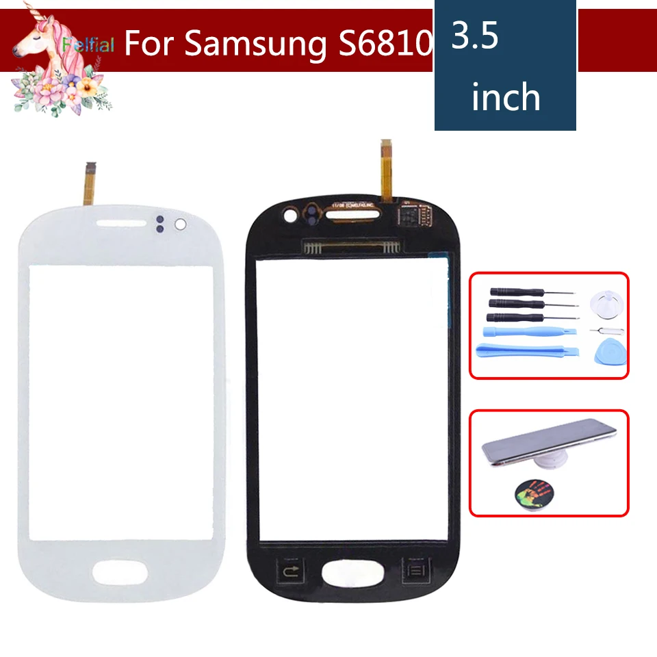 Сенсорный экран 3 5 дюйма для Samsung Galaxy Fame S6810 S6812 Сменное стекло с цифровым
