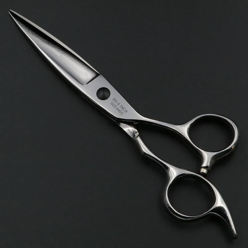 6 дюймов ножницы для стрижки, профессиональные ножницы для волос, парикмахерские ножницы, высокое качество, широкая режущая головка SUS440C