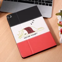 folio case אוטומטי Cartoon חתול Case עבור iPad Air 3 10.5" 2019 Folio Stand Smart Cover אוטומטי השכמה / שינה iPad Pro 10.5 2017 מקרים מגן (5)
