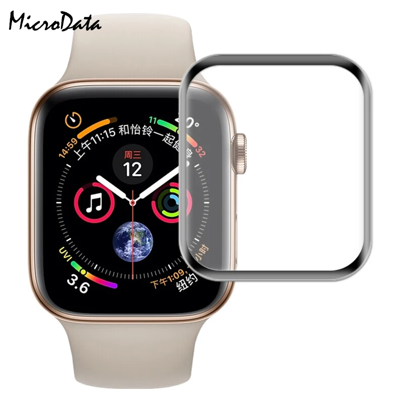 Защитная пленка из закаленного стекла MicroData 3D для часов iwatch Series 1/2/3/4 38 42 40 44 мм |