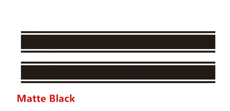 Гоночная полоска Наклейка на капот автомобиля Авто Крышка двигателя наклейки для MINI Cooper S Countryman Clubman Paceman R56 R60 R61 F54 F55 F56 - Название цвета: matte black