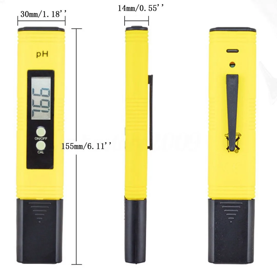 

Digital PH Meter Tester PH Analyzer LCD Pen Monitor for Pool Aquarium Water Urine Wine PH Tester Pen