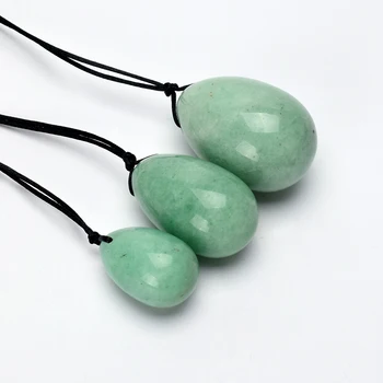 

Feminine Hygiene Ben Wa Ball Yoni Eggs Green Aventurine Jade Egg for Women Kegel Exercise Pelvic Floor Muscles Vaginal Exercise