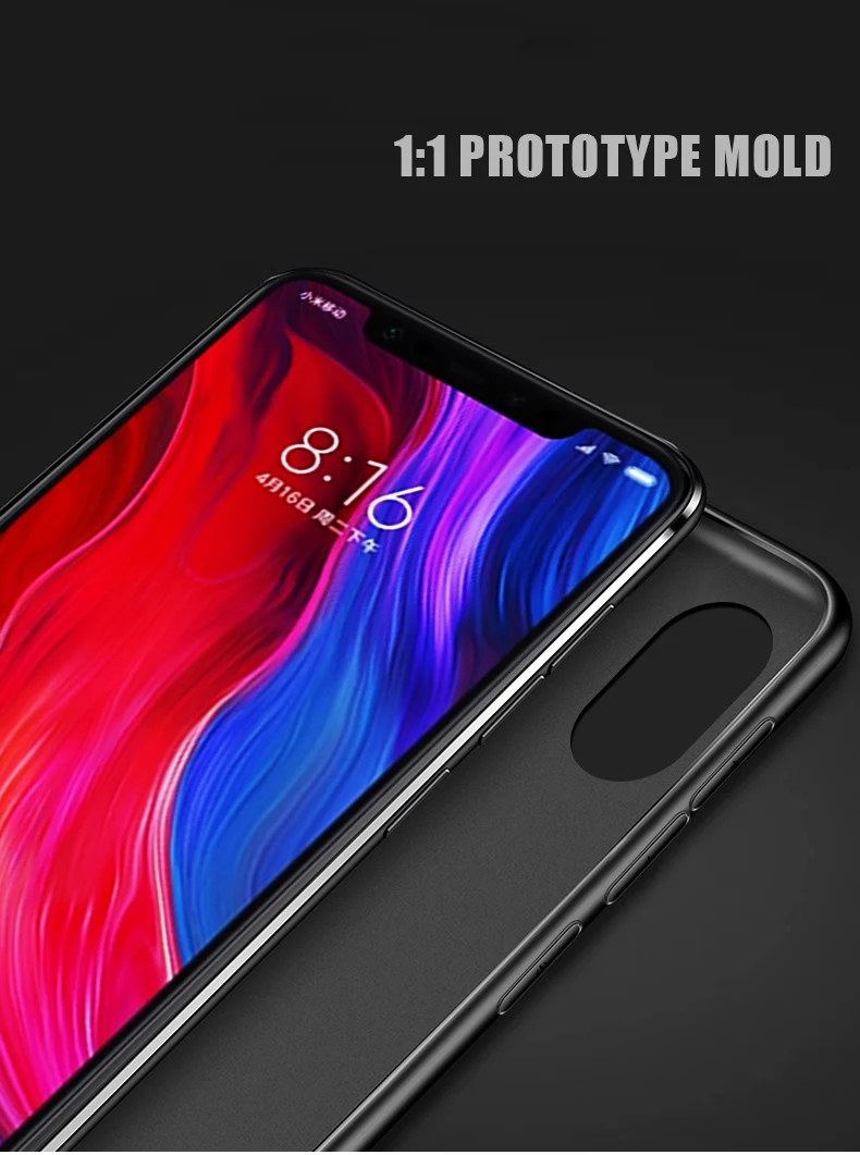 Чехол для xiaomi mi 8, чехол MOFI для xiaomi mi 8 SE, задний тканевый чехол для xiaomi mi 8 explorer, мягкий край, полный Чехол, деловой чехол